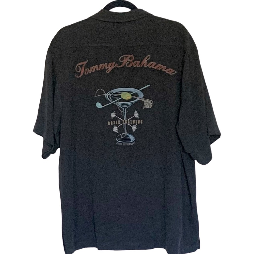 Tommy Bahama Silk Short Sleeve Shirt Size Large